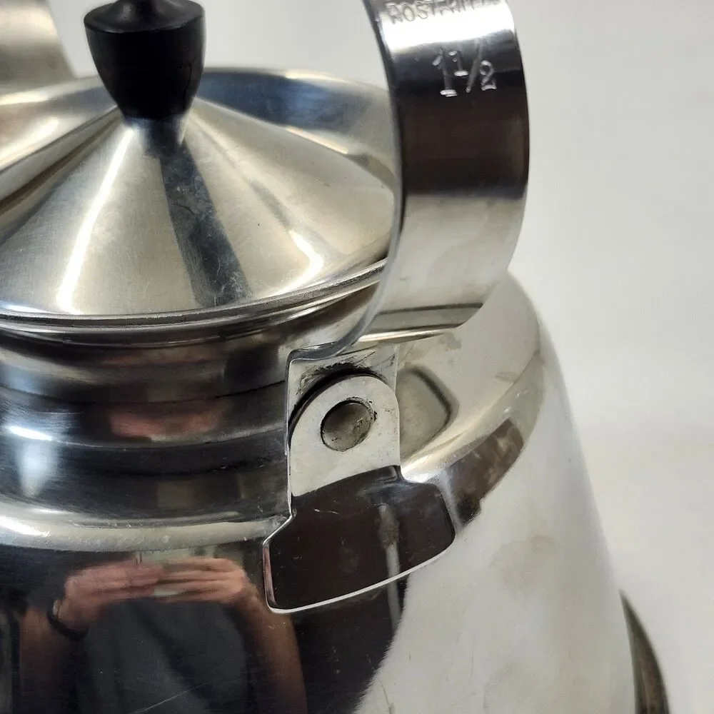 Rostfritt Kettle Stainless Steel Swedish Teapot Retro Coffee Pot Scandinavian